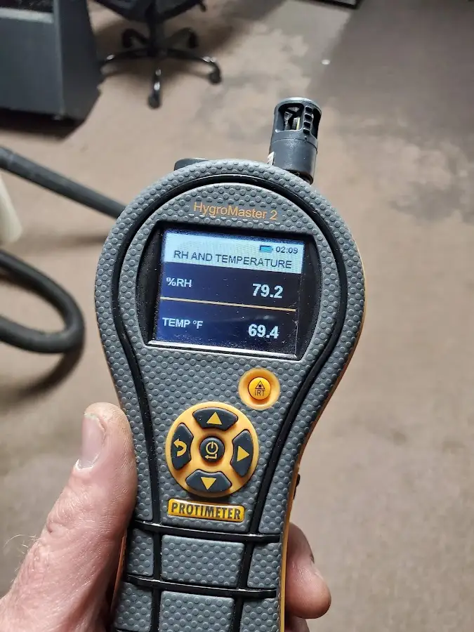 Moisture meter humidity assessment for Fire & Smoke Damage Restoration in Bristol